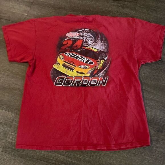 Winner's Circle Nascar Jeff Gordon #24 Dupont Red Double Sided Shirt Mens 2XL - Picture 1 of 6